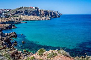 Blue coast near Nador